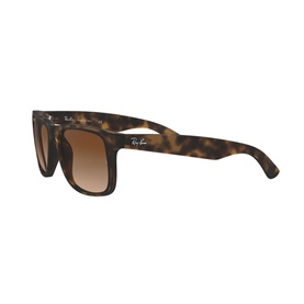 Havana Justin Rectangle Patterned Sunglasses Brown
