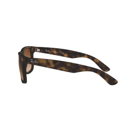 Havana Justin Rectangle Patterned Sunglasses Brown