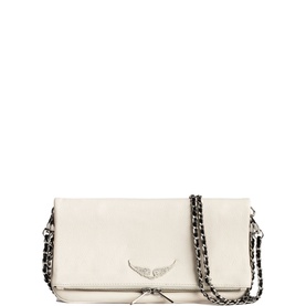 Rock Grained Leather Clutch