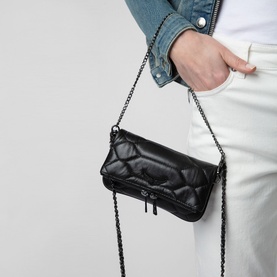 Rock Nano Quilted Leather Clutch