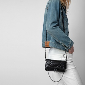 Rock Nano Quilted Leather Clutch