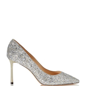 Romy 85 Coarse Glitter Pumps