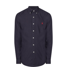 Garment Dyed Classic Slim Fit Shirt