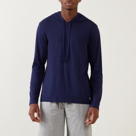 Embroidered Logo Lounge Hoodie