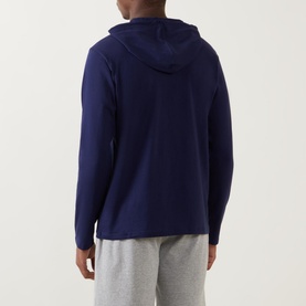 Embroidered Logo Lounge Hoodie