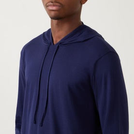 Embroidered Logo Lounge Hoodie