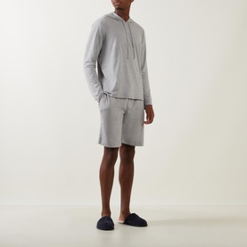 Embroidered Logo Lounge Hoodie