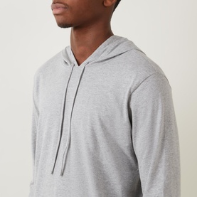 Embroidered Logo Lounge Hoodie
