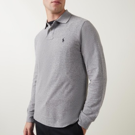 Long Sleeve Cotton Piqu&eacute; Polo Shirt