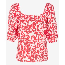 Elizabeth Knot Detail Floral Top
