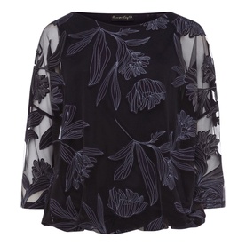 Reine Print Burnout Top
