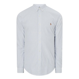 Stripe Slim Fit Cotton Oxford Shirt