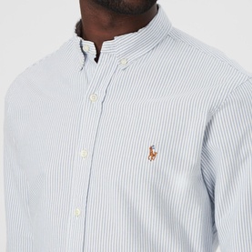 Stripe Slim Fit Cotton Oxford Shirt