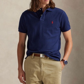 Custom Fit Cotton Pique Polo Shirt