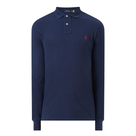 Long Sleeve Pique Polo Shirt