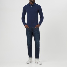 Long Sleeve Pique Polo Shirt