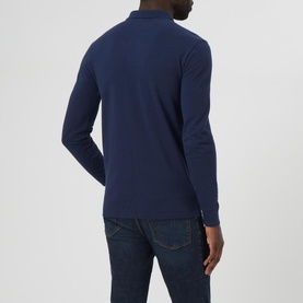 Long Sleeve Pique Polo Shirt