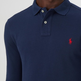 Long Sleeve Pique Polo Shirt