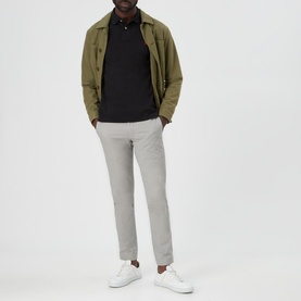 Custom Fit Long Sleeve Polo Shirt