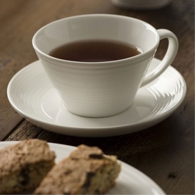 Ripple Set of Four Teacups & Saucers