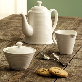 Ripple Beverage Pot, Cream & Sugar Set
