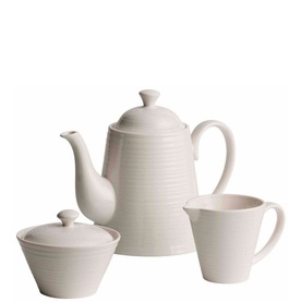 Ripple Beverage Pot, Cream & Sugar Set