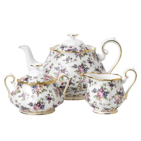 100 Years English Chintz 1940 Teapot Set