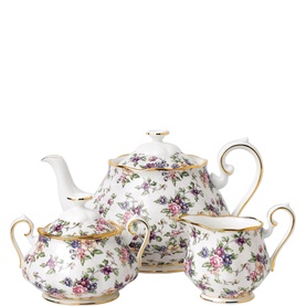100 Years English Chintz 1940 Teapot Set