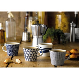 Set of 6 Pacific Blue Mugs 