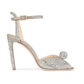 Sacora 100 Crystal-Embellished Heeled Sandals