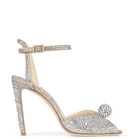Sacora 100 Crystal-Embellished Heeled Sandals