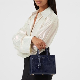 Nano Sac de Jour Crocodile Crossbody Bag
