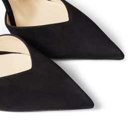 Saeda 100 Crystal-Embellished Suede Pumps