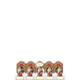 Five-Pack Chocolate Santas 50G