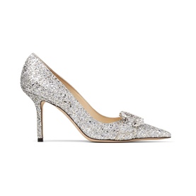 Saresa 85 Crystal Buckle Coarse Glitter Pumps