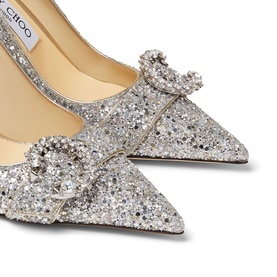 Saresa 85 Crystal Buckle Coarse Glitter Pumps