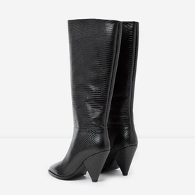 Snakeskin-Effect Boots