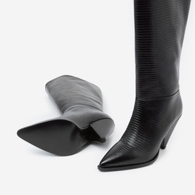 Snakeskin-Effect Boots