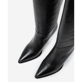 Snakeskin-Effect Boots