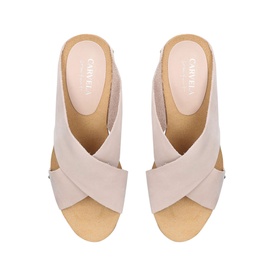 Sooty Studded Wedge Sandals