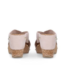 Sooty Studded Wedge Sandals