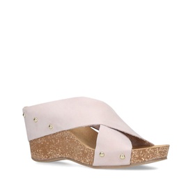 Sooty Studded Wedge Sandals