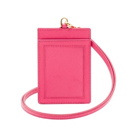 Saffiano Leather Badge Holder