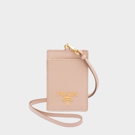 Saffiano Leather Badge Holder