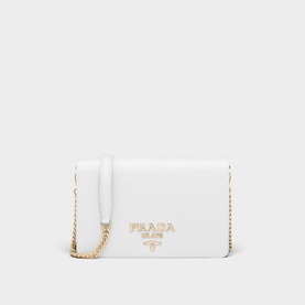 Saffiano Leather Mini Envelope Bag