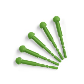 Schleich Dart Set, five green dart pieces displayed in a fan arrangement, compatible with dinosaur playsets