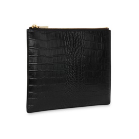 Shiny Croc Medium Clutch