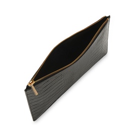 Shiny Croc Medium Clutch