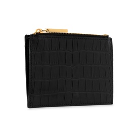 High Shine Croc-Effect Purse