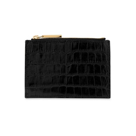 High Shine Croc-Effect Purse